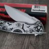 Custom Engraved Kershaw Scour Engraved Knife – Custom LOTR Inspired Design – One Knife to Rule them All - EDC Pocket Knife