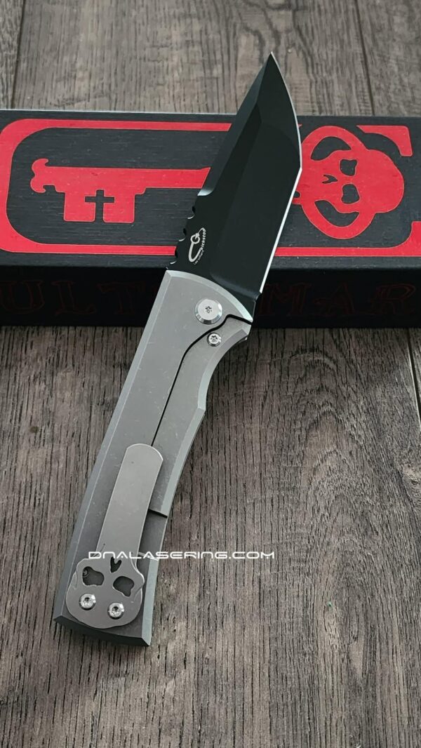 il_fullxfull.8433876051_o66j.jpg Chaves 229 Redencion KickStop Chisel – M390 DLC Blade – Titanium w/ Davby Jones Relief Engraving (Single Sided) – Custom Knife