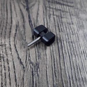 il_fullxfull.6671674499_a7we.jpg Manix 2 Slotted Black Titanium Ball Cage Lock for Spyderco Manix 2 - Flytanium Gear