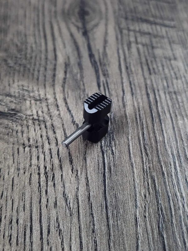 il_fullxfull.6671674805_rnuj.jpg Manix 2 Slotted Black Titanium Ball Cage Lock for Spyderco Manix 2 - Flytanium Gear