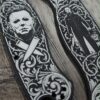 il_fullxfull.8126657497_7dl6.jpg Custom Spyderco PM2 Black Aluminum AWT Legacy | Michael Myers & Freddy Krueger Horror Engraving | Custom Laser Engraved - Made in USA!