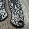 il_fullxfull.8126658275_isuq.jpg Custom Spyderco PM2 Black Aluminum AWT Legacy | Michael Myers & Freddy Krueger Horror Engraving | Custom Laser Engraved - Made in USA!