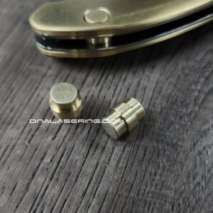 il_fullxfull.8473136612_rxug.jpg Spyderco Manix 2 - Custom Brass Lanyard Hole Plug - EDC Gear - Made in USA