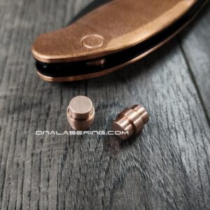il_fullxfull.8473162812_jkm8.jpg Spyderco Manix 2 - Custom Copper Lanyard Hole Plug - EDC Gear - Made in USA