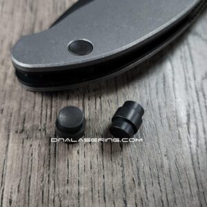 il_fullxfull.8473244566_9har.jpg Spyderco Manix 2 - Custom Black Zirconium Lanyard Hole Plug - EDC Gear - Made in USA