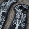Benchmade Griptilian Aluminum Scales – Black Anodized Viking Tree of Life Design – Laser Engraved Scales – Satin Hardware Included