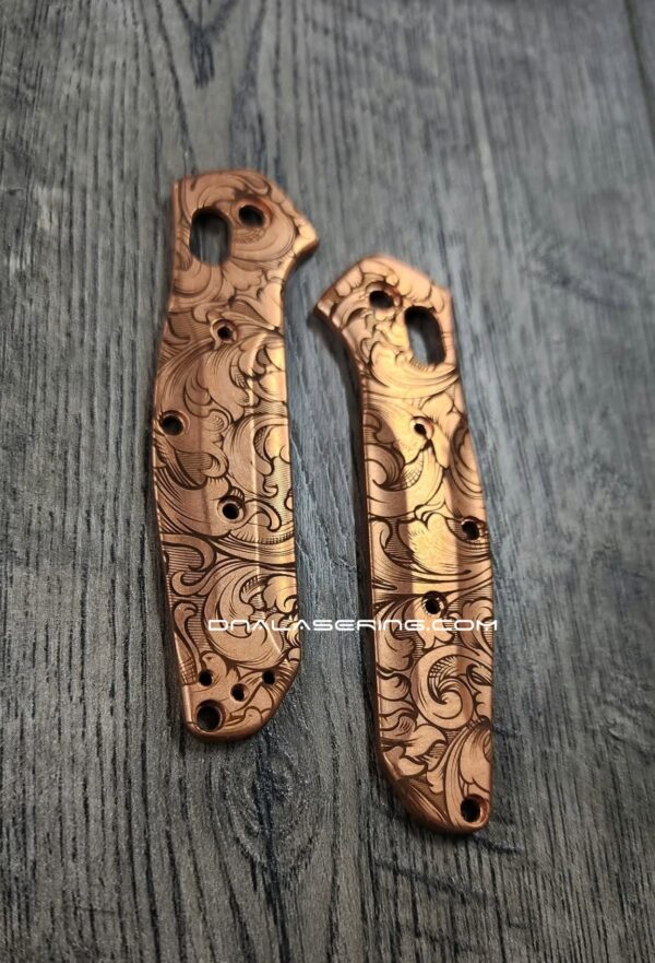 BLEM - 945 copper leaf scroll BLEMISH - 945 MINI Osborne - Copper Scales - Leaf Scroll Laser Engraved