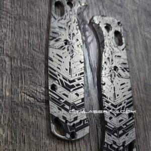 BLEMISH - Benchmade Bugout 535 - Titanium Scales - Circuit Board Laser Engraving