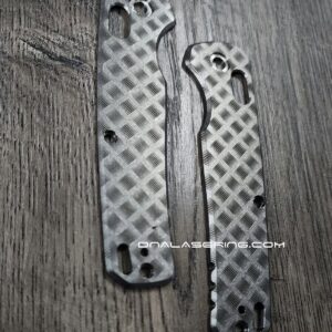 BLEMISH - Kershaw Bel-Air - Titanium Scales - Basketweave Laser Engraving