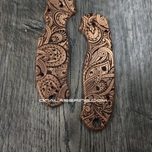 BLEMISH - Spyderco PM3 - Copper Para 3 Scales - Paisley Laser Engraving