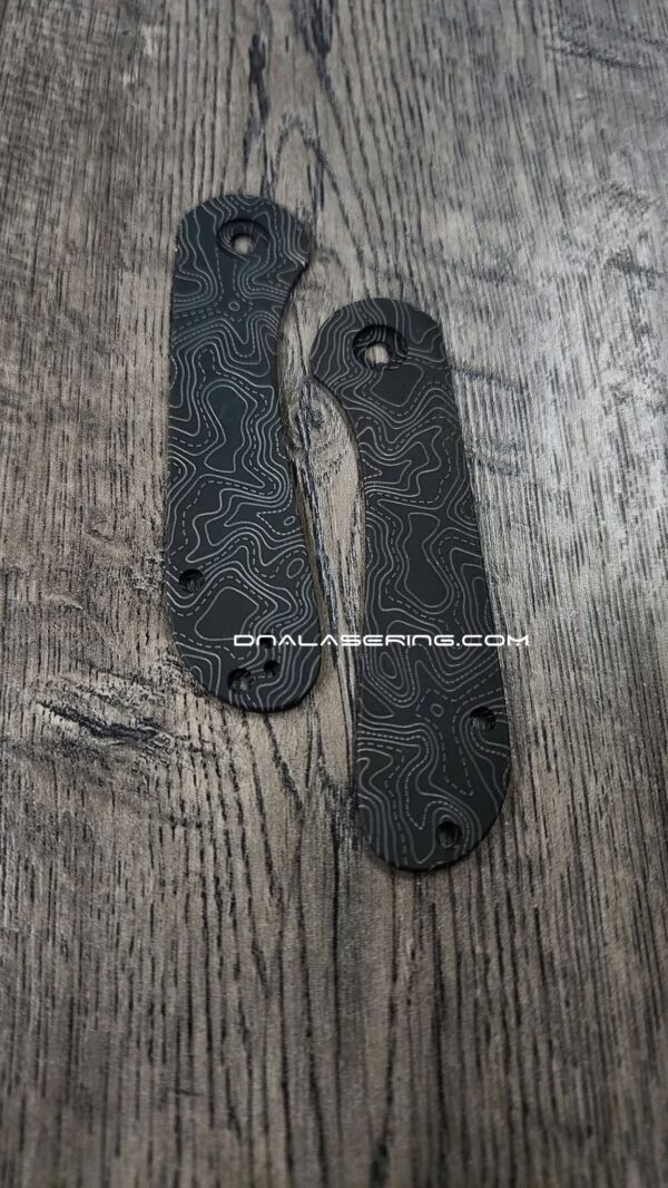 BLEMISH - Civivi Elementum - Black Titanium Scales - Topographic Laser Engraved