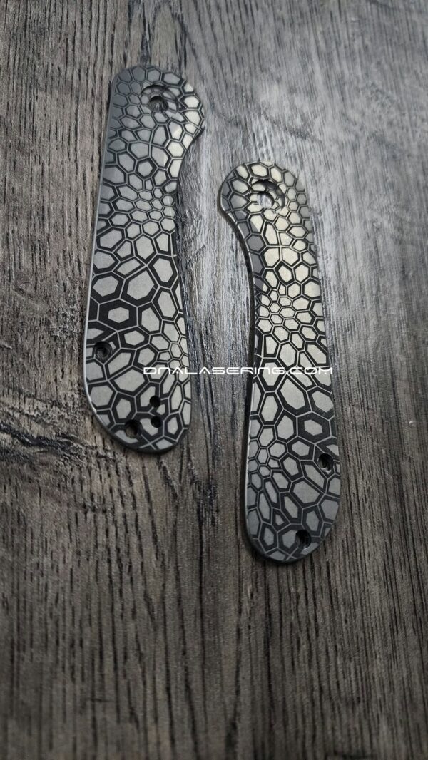 BLEMISH - Civivi Elementum - Titanium Scales - Snake Skin Laser Engraved