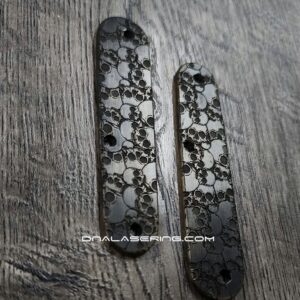 BLEMISH - Victorinox Cadet - Brass Scales Aged - Skulls Relief Laser Engraved