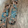 Shipwreck Patina - Goonies Map - MINI Benchmade Bugout - Laser Engraved Copper Knife Scales - Flytanium *Scales / Knife handles Only*