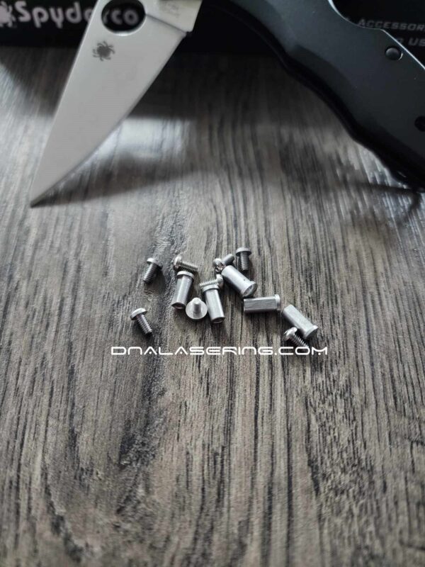 Replacement Hardware Kit for Spyderco Delica - Stainless Steel - Satin