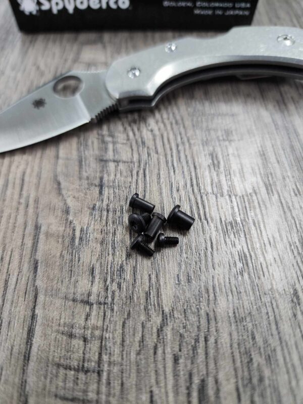il_fullxfull.5713960826_2jxo.jpg Replacement Hardware Kit for Spyderco Dragonfly - Stainless Steel - Black ** Knife NOT Included***