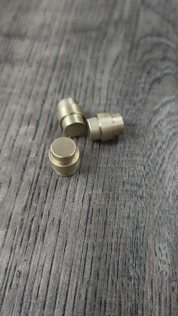 il_fullxfull.8682404183_rxcr.jpg Spyderco PM2 & Para 3 - Custom Brass Lanyard Hole Plug - EDC Gear - Made in USA